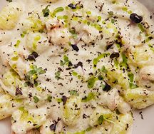 Ньокки с морепродуктами