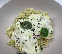 Паста с трюфелем и пеной из пармезана