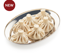 Хинкали со шпинатом, грибами и сулугуни