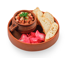 Лобио с беконом и капустой по-гурийски