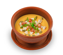 Крем-суп из тыквы с беконом