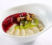 Овсяная каша орех грец. банан, киви