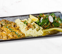 Бефстроганов с картофельным пюре