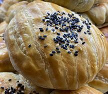 Самса слоёная с бараниной