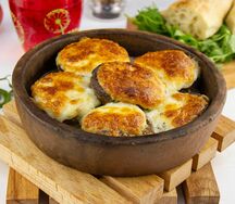 Шампиньоны с сыром на кеци