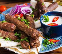 Люля-кебаб cвинo-говяжий