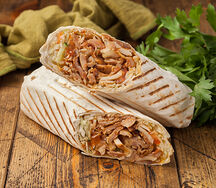 Шаурма в обычном лаваше