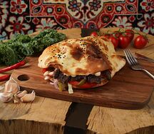 Донер с говядиной в турецкой пите