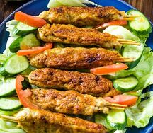 Чикен сих кебаб и Наан