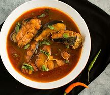 Фиш карри и Наан