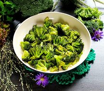 Брокколи Масала и Наан