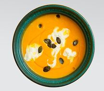 Тыквенный суп со страчателлой