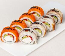 Ролл Филадельфия угорь и лосось