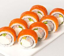 Ролл Филадельфия с тигровой креветкой Гранд