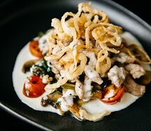 Салат Глазго со cвинoй вырезкой