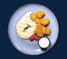 Фиш Наггетсы с картофельным пюре