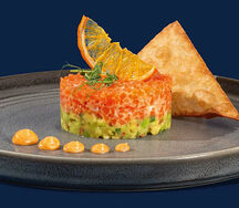 Тартар из лосося с гуакамоле