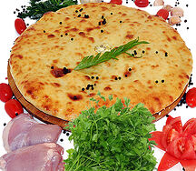 Осетинский пирог с курицей и зеленью