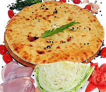 Осетинский пирог с курицей и капустой