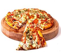 Пицца с ветчиной и грибами