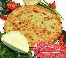 Осетинский пирог с мясом и капустой