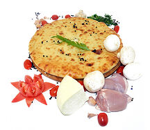 Осетинский пирог с курицей и сыром