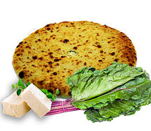 Осетинский пирог с сыром и свекольными листьями