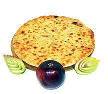 Осетинский пирог с яблоками