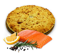 Осетинский пирог с семгой