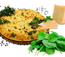 Осетинский пирог с сыром и шпинатом