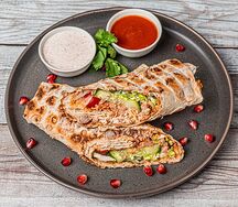 Шаурма в обычном лаваше