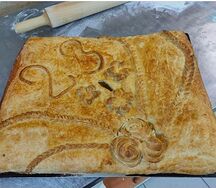 Пирог Горбуша с рисом