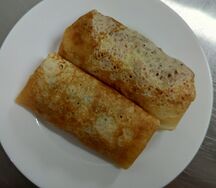 Блины с вареной сгущенкой