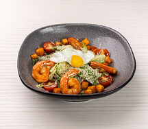 Салат Цезарь с креветками