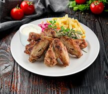 Крылышки на углях
