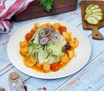 Салат Микс с норвежской семгой
