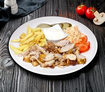 Шаурма на тарелке