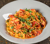 Лингвини с камчатским крабом