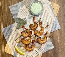 Шашлычок из креветок