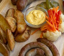 Колбаски жареные к пиву