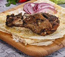 Шашлык из куриной голени