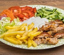 Шаурма на тарелке