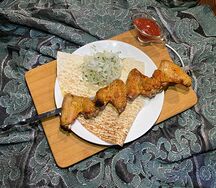 Шашлык из куриных крыльев