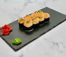 Запеченный с мидиями