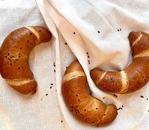 Льняной рогалик