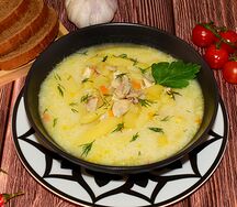 Суп Картофельный грибной с сыром
