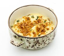 Картофельное пюре с белыми грибами