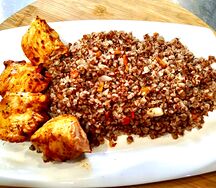 Гречка + филе куриного бедра 