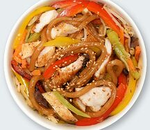 Удон с курицей