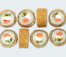 Фирменный ролл Темпура с лососем